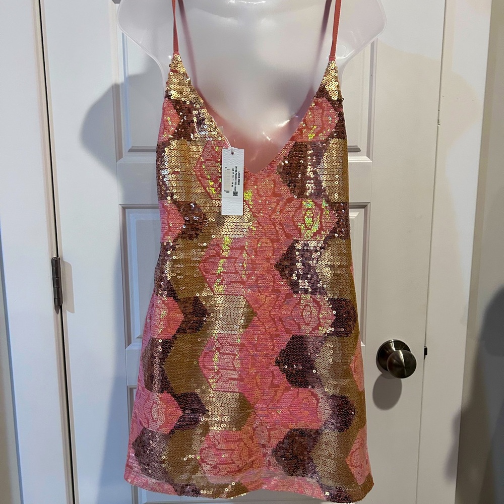 GLAMOROUS Sequin Mini Dress